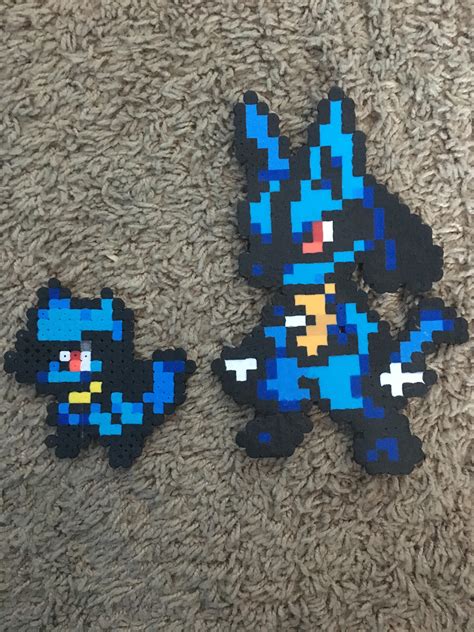 448 Mega Lucario Perler Bead Pattern Bead Sprite Dibujos En Images