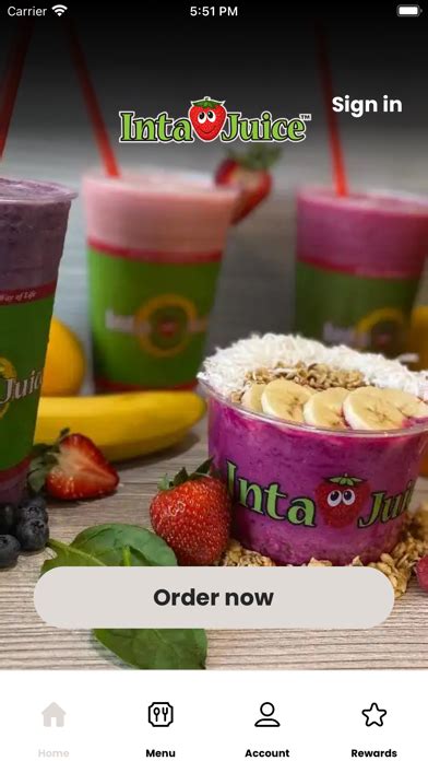 Inta Juice Smoothies for iPhone - Free App Download