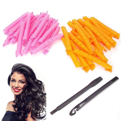 40pcs 50CM Curl DIY Hair Curlers Tool Styling Rollers Spiral Circle