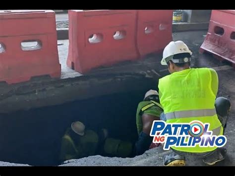 Tumagas Na Tubo Sanhi Ng Sinkhole Sa Pasay MMDA Patrol Ng Pilipino