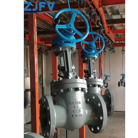 Pn64 DN150 Flange Connected Carbon Steel Bevel Gear Gate Valve China