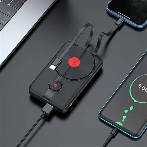 Power Bank J Path Wireless Charging Built In Cables Mah