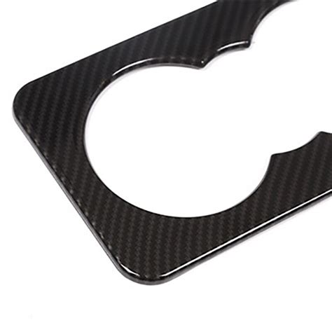 Carbon Fibre Rear Seat Water Cup Holder Panel Cove Grandado