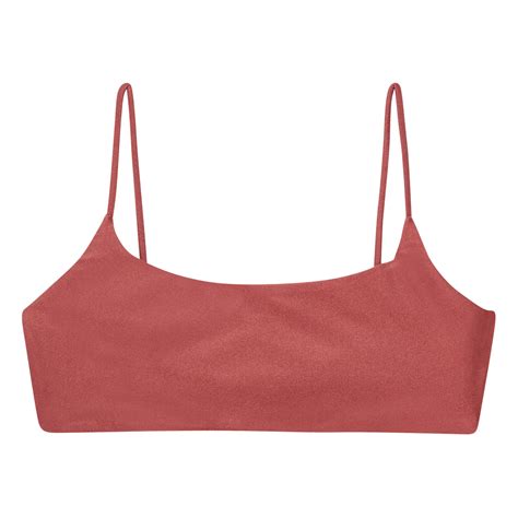 Jade Swim Muse Scoop Bikini Top Dusty Pink Smallable