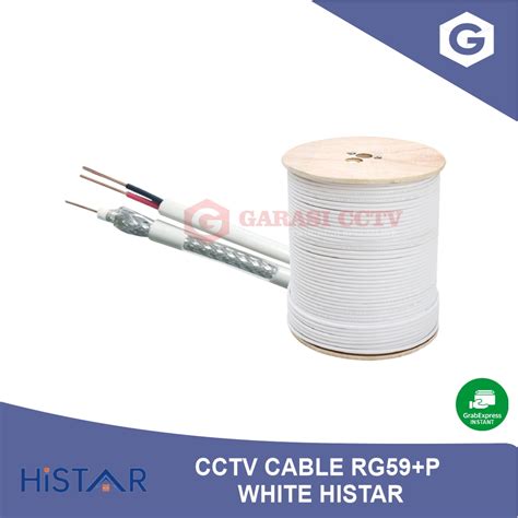 Jual Kabel CCTV RG59 Power White Histar Meteran Shopee Indonesia