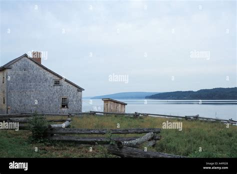 Isolated Old Farm House Along The Banks Of The St John River New