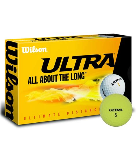 Wilson Ultra Ultimate Distance Yellow Golf Balls (15 Balls)