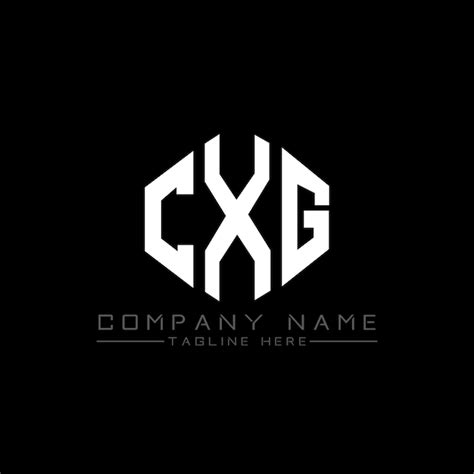 Cxg Buchstaben Logo Design Mit Polygon Form Cxg Polygon Und W Rfelform