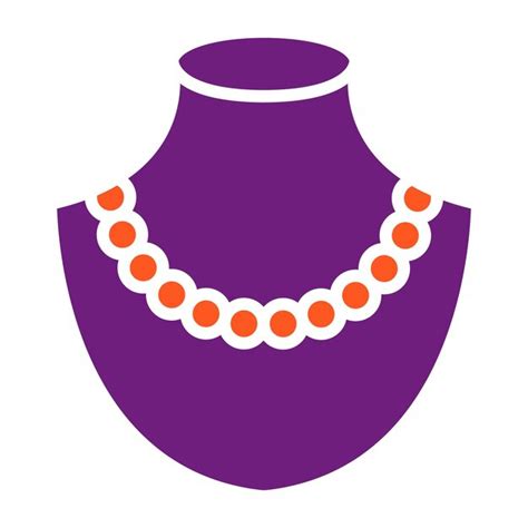 Premium Vector Pearl Necklace Vector Icon Design Illustration