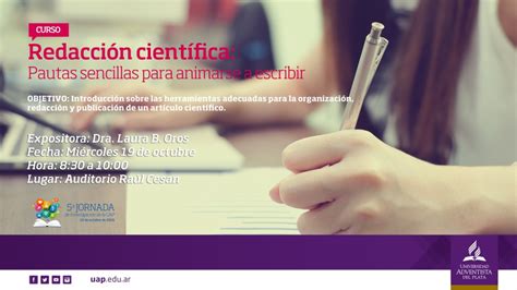 Curso Introducción a la redacción científica pautas sencillas para