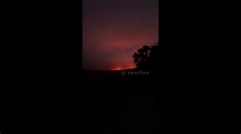 Kilauea Volcano Eruption Lava Spouting Up Hundreds Of Feet Multiple