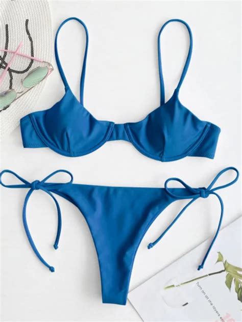 Sexy Frauen Verdrahteter Bikini Brasilia Nischer Badeanzug Push Up Bh