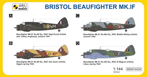 Bristol Beaufighter Mk.IF Night Fighter Mark I Models 14434