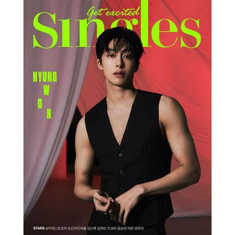 Singles 韓国雑誌 2023年9月号 Cタイプ 表紙：monsta X ヒョンウォン 韓国語 シングルス 韓国音楽