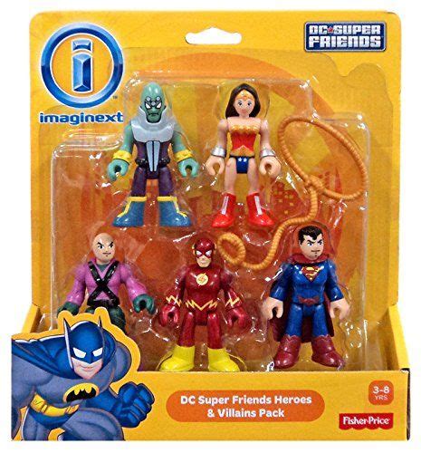 Imaginext BCV33 DC Super Friends Heroes and Villains Action Figures ...