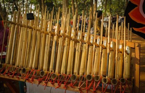 Angklung Traditional Indonesia Music From Sunda West Java Made From