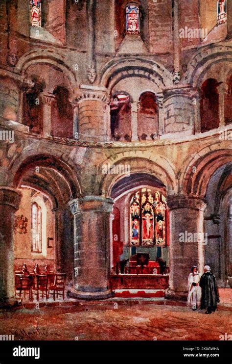 Norman Church Of The Holy Sepulchre Cambridge Believed To Be The