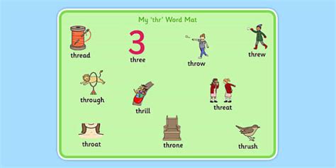 Thr Sound Word Mat Teacher Made Twinkl