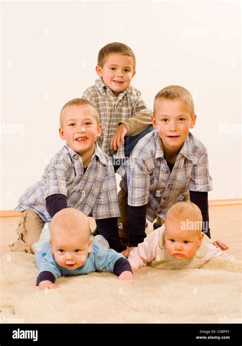 Riedlingen Portrait Of Five Boys Stock Photo Alamy