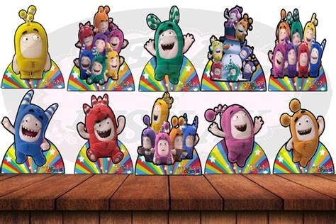 Oddbods Displays Kit 10 Pecas Produtos Personalizados No Elo7