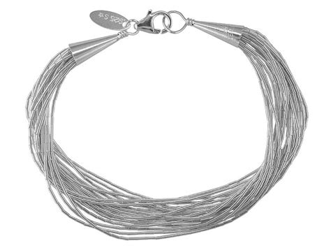 Southwest Style By Jtv Tm Liquid Sterling Silver Multi Strand Bracelet