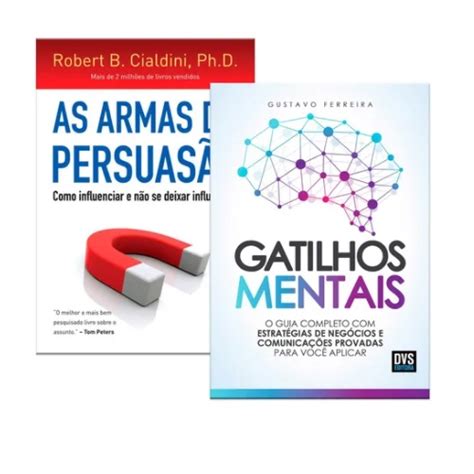 KIT DE 2 LIVROS AS ARMAS DA PERSUASÃO GATILHOS MENTAIS Shopee Brasil