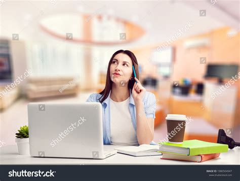 finance manager financier woman  works stock photo