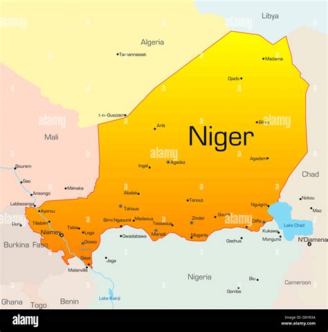 Map of mali, niger, burkina faso hi-res stock photography and images ...