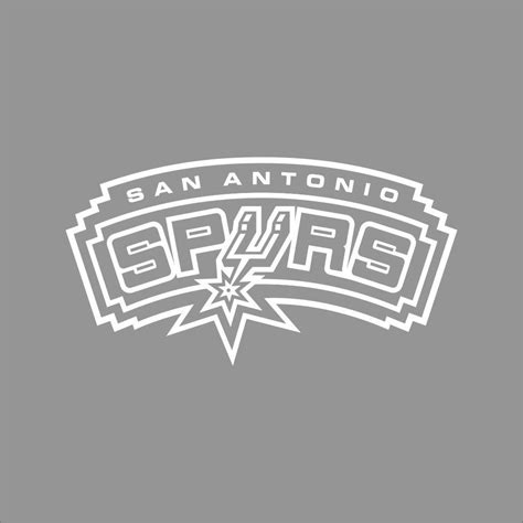 San Antonio Spurs Nba Team Logo 1color Vinyl Decal Sticker Car Window