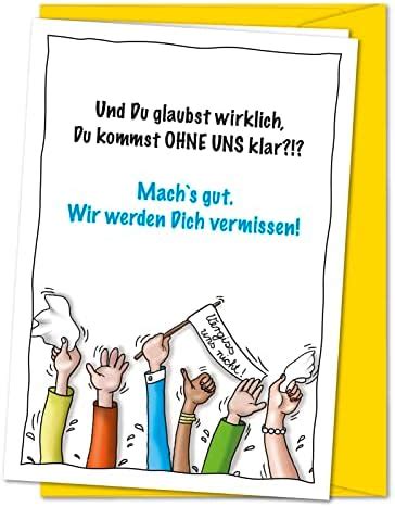 Bernsteinfee Cards Xxl Karte Zum Abschied Von Kollegen Oder Freunden In