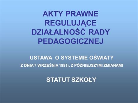 Szkolenie Rady Pedagogicznej Szko A Podstawowa Nr Im Stanis Awa