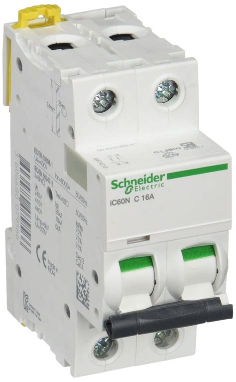 Schneider Electric A9f74216 Ic60n Circuit Breaker Acti9 2p 16a C