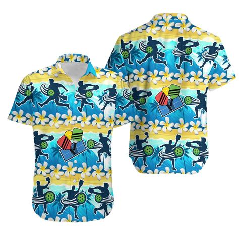 Pickleball Tropical Aloha Hawaiian Shirts Sold By Irene Wong Sku