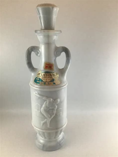 Vintage Jim Beam Marble Milk Decanter Beams Choice Olympic Naked