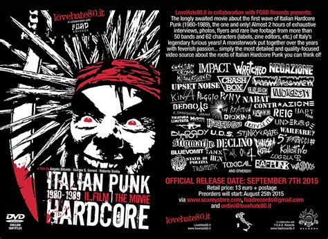 ITALIAN PUNK HARDCORE 1980 1989 IL FILM Punkadeka Punk Web Magazine