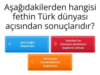 7sınıf sosyal bilgiler istanbulun fethi Öğretim kaynakları