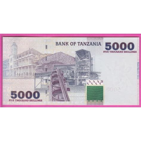 Tanzanie P38 Neuf Unc 5000 Shilling Nd2003