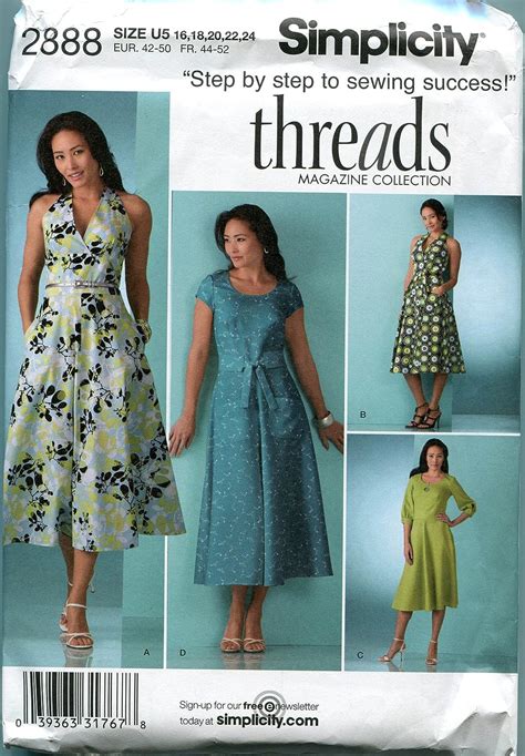 Amazon Simplicity Sewing Pattern Misses Dress Plus Size