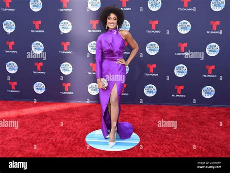 Jeimy Osorio Arrives At The Latin American Music Awards At The Dolby