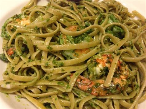 Shrimp Pesto Linguine A Food Lover S Delight