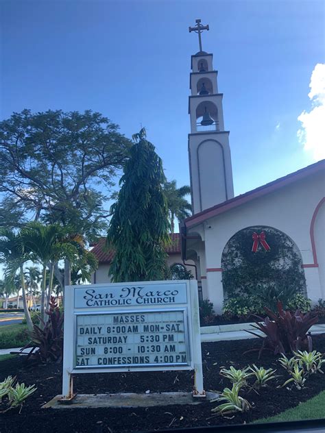 San Marco Catholic Church Memorial Gardens In Marco Island Florida