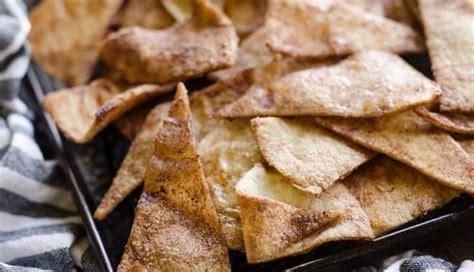 Recipe Yummy And Easy To Make Baked Cinnamon Sugar Tortilla Crisps