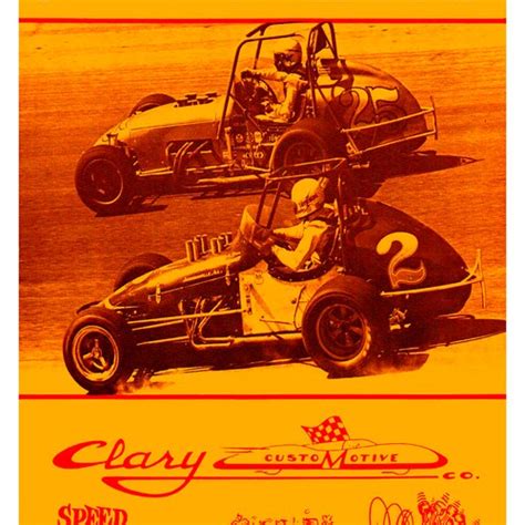 Vintage Reproduction Racing Poster Kokomo Speedway Stadium Etsy