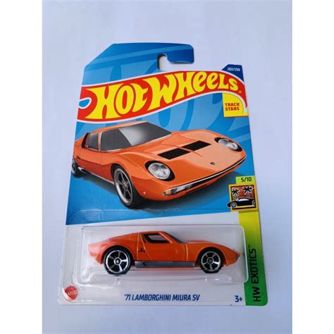 Jual Hotwheels Hot Wheels 71 Lamborghini Miura Sv Orange Hw Exotics Lot L 2022 Diecast Miniatur