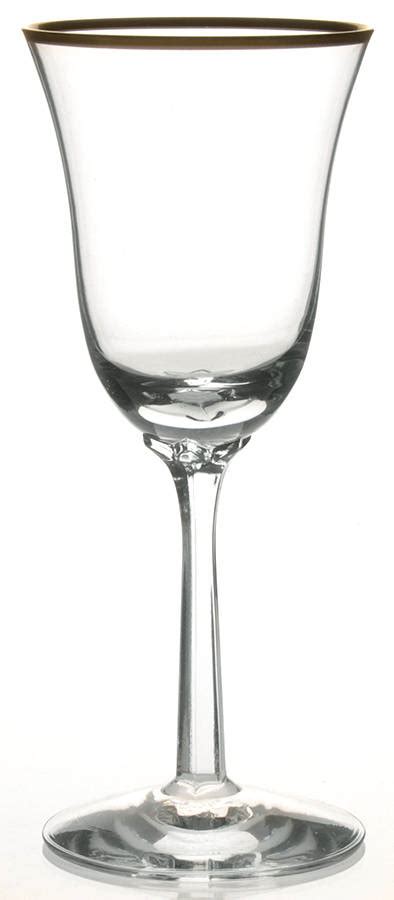 Hayworth Gold Trim Wine Glass By Lenox Replacements Ltd