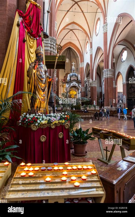 Interior Of The Basilica Di San Petronio Bologna City Life Italy