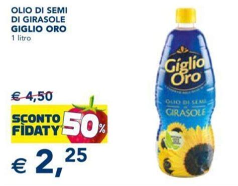 Giglio Oro Olio Di Semi Di Girasole 1 Litro Offerta Di Esselunga