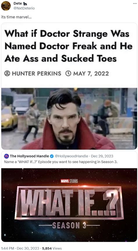 What If Doctor Strange Was Named Doctor Freak And He Ate Ass And Sucked