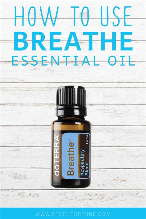 How To Use Doterra Breathe Respiratory Blend Doterra Breathe