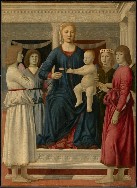 Madonna and Child Attended by Angels, 1475 - Piero della Francesca - WikiArt.org